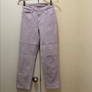 GUESS Lavender Straight-Leg High-Rise Jeans